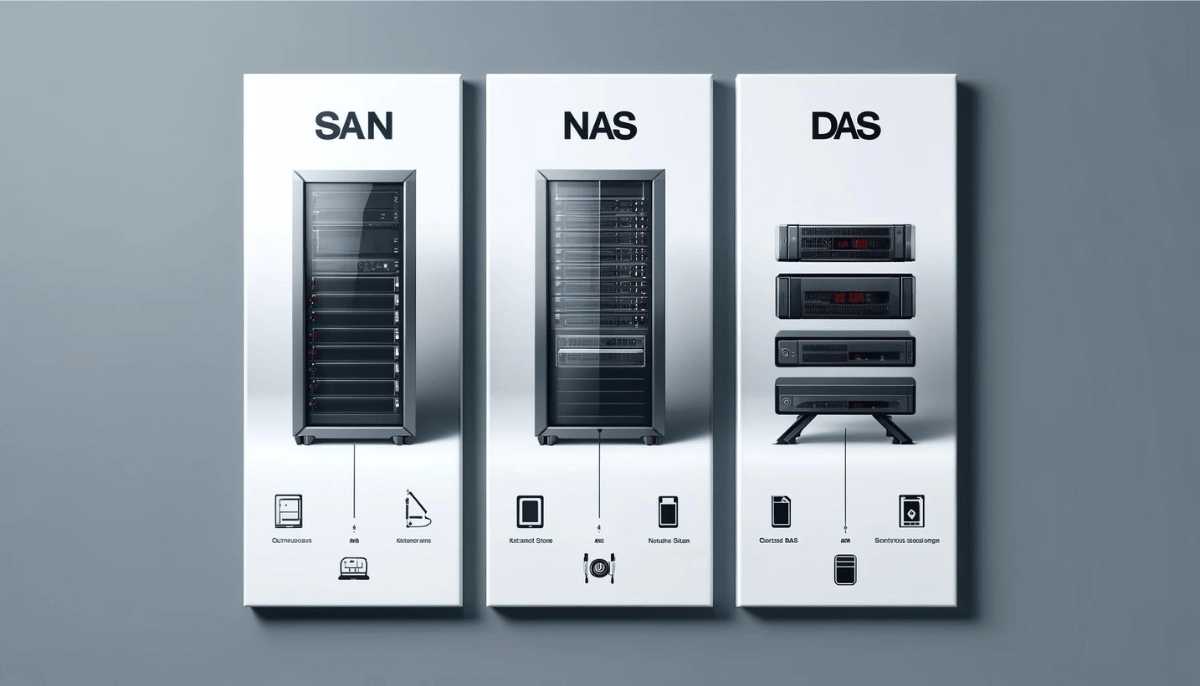 SAN vs NAS vs DAS